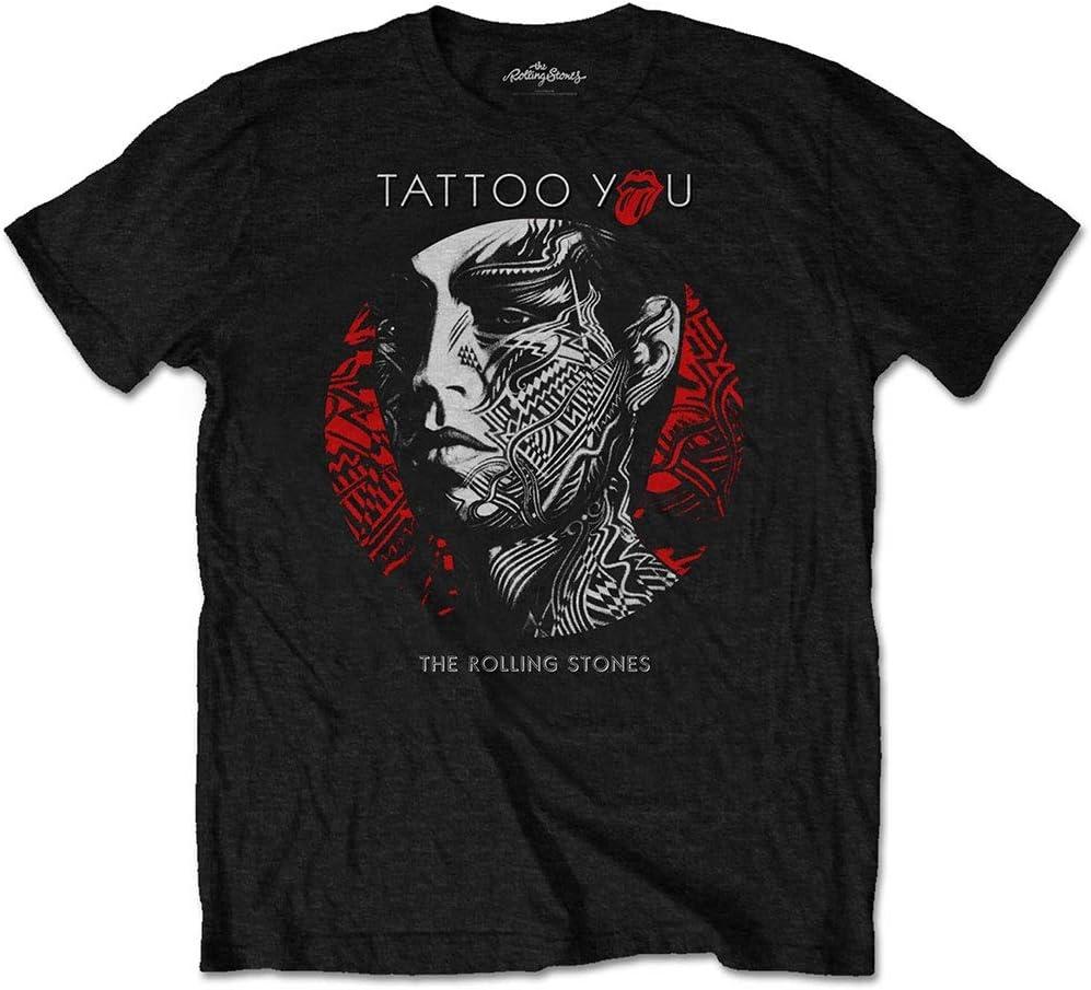 The Rolling Stones T Shirt Tattoo You Album Circle Band Logo Official Mens Black Size L(1) XXXXXL чёрный