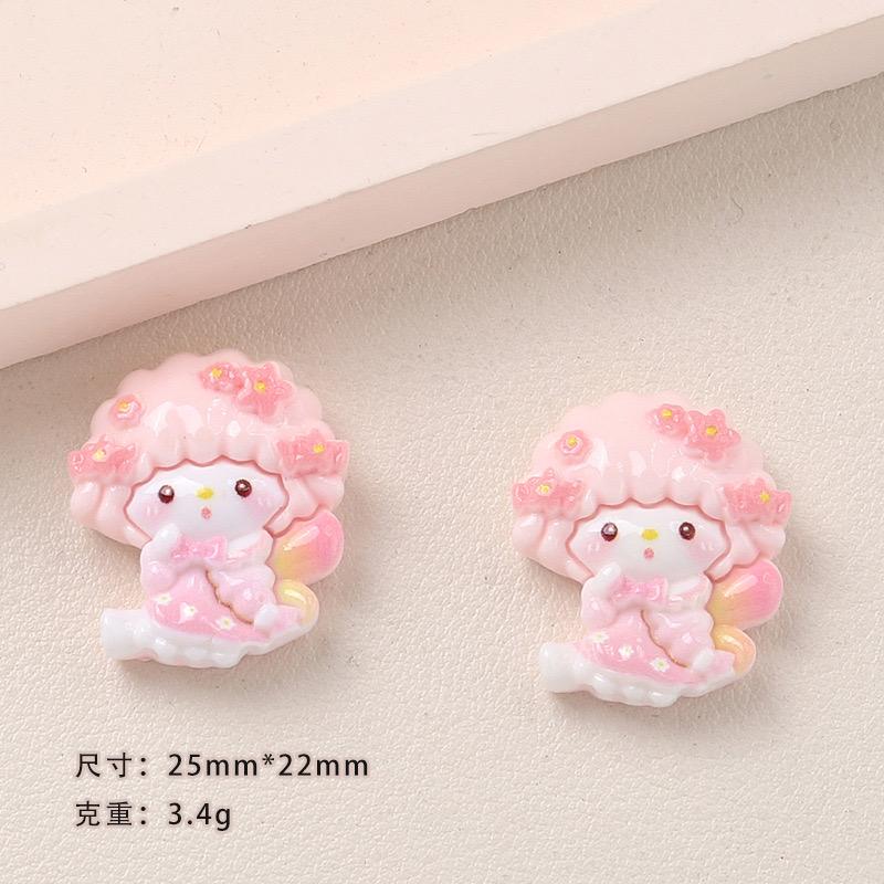 10 Pcs New Kawaii Cartoon Instrumental Animals Resin Flat Back Scrapbook Figurine Diy Bow Decor Accessories Crafts A56