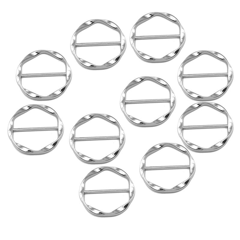 Knotenschnallen Hemd Eckknopf Kleidung Taillenknöpfe Kleidung Tighting Seidenschal Knoten Zubehör Fest