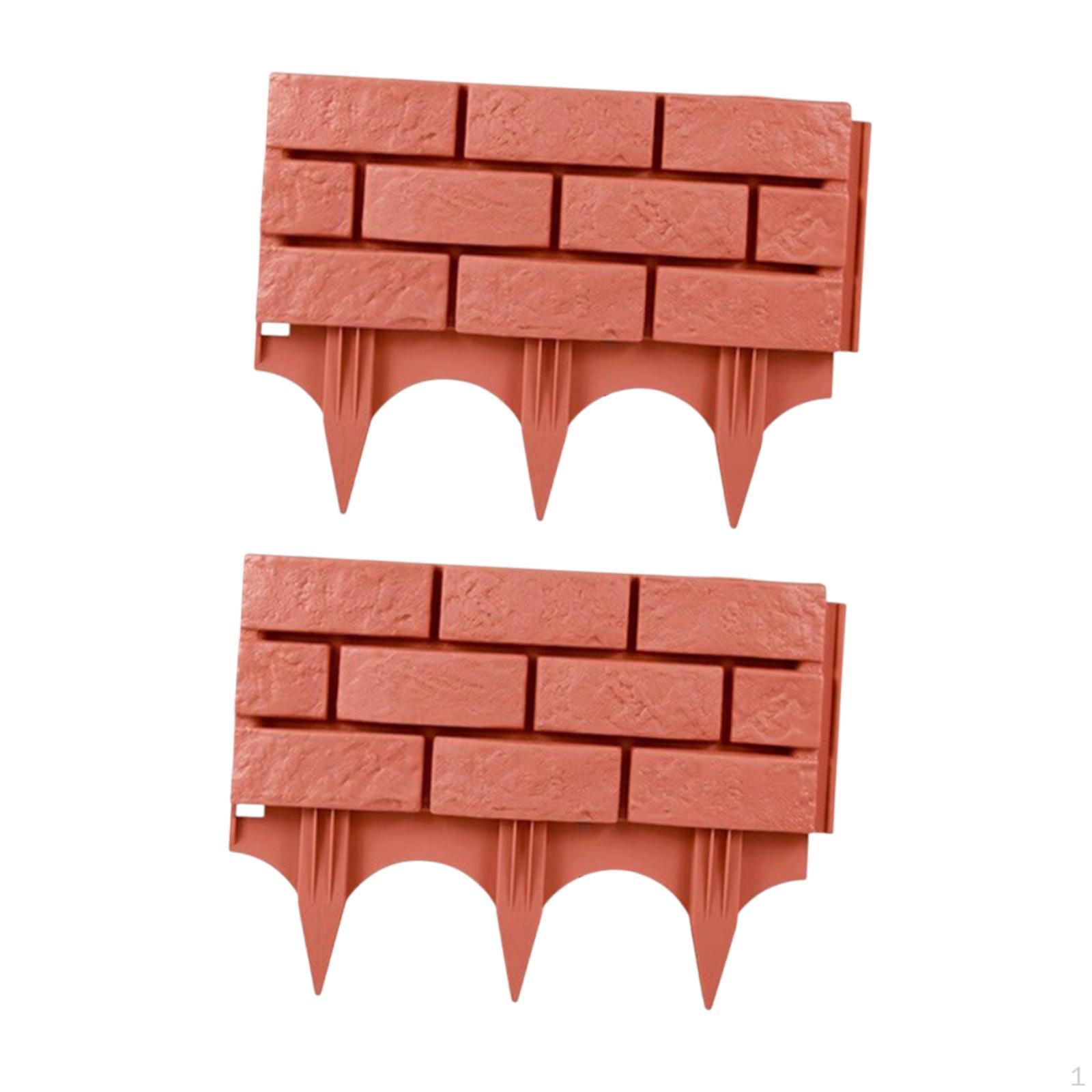 

2 шт. сад с кольями для уличной дорожки 17,32x12,6 дюйма без копки красный