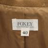 FOXEY BOUTIQUE Made In Japan 100% Cashmere Tailored Jacket 40 Brown Women Used