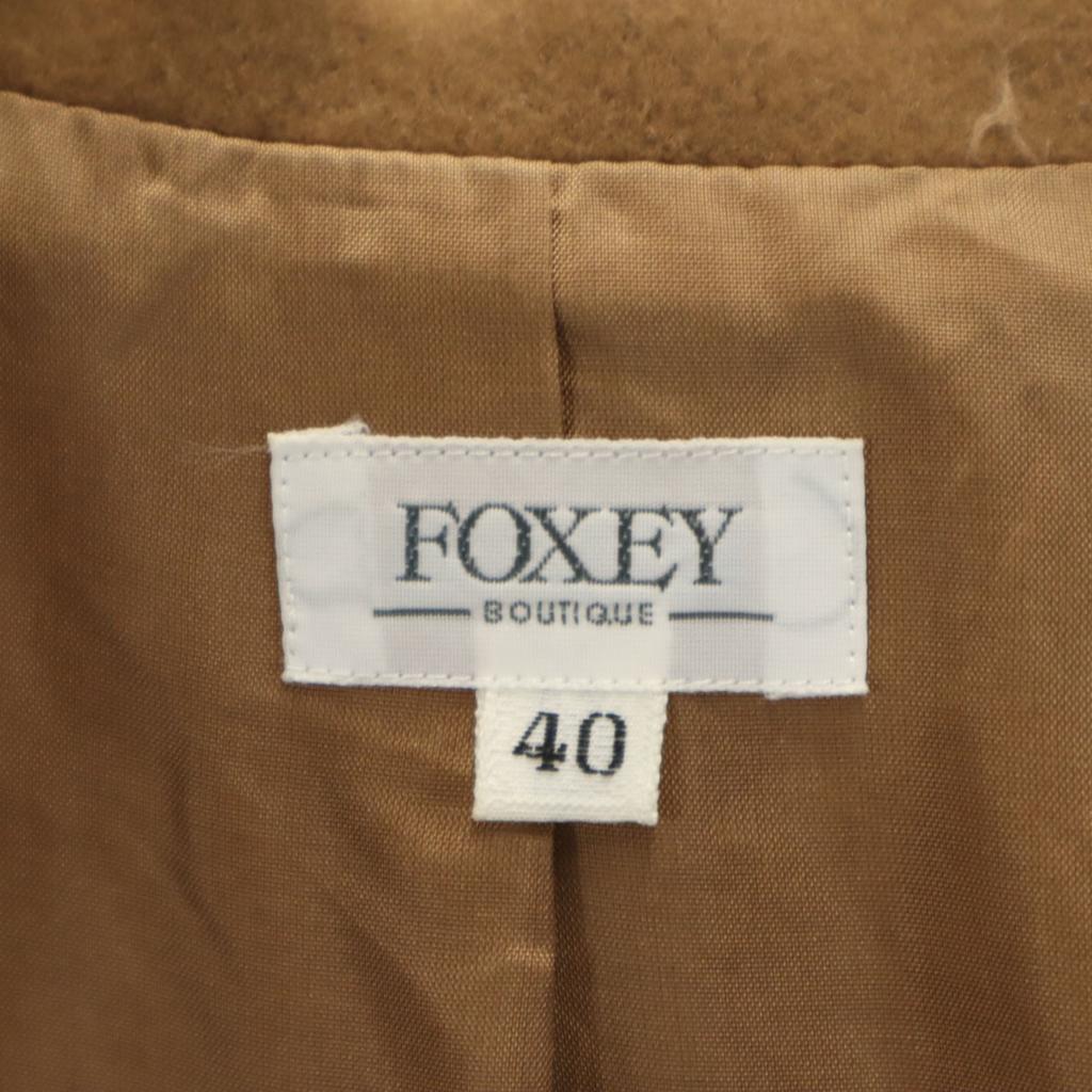 FOXEY BOUTIQUE Made In Japan 100% Cashmere Tailored Jacket 40 Brown Women Used