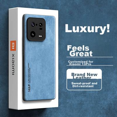 Phone Case for Xiaomi 13 Pro, Xiaomi 13 Pro Protective Cover, Upgraded Skin-Like Matte Lens Full Protection Silicone Case - Coral Blue