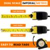 7.5 M Tape Measure Metric Tape Ruler 25Ft  Distance Measuring Tools Personalized Tape Measure for Fathers Woodworking Hand Tools