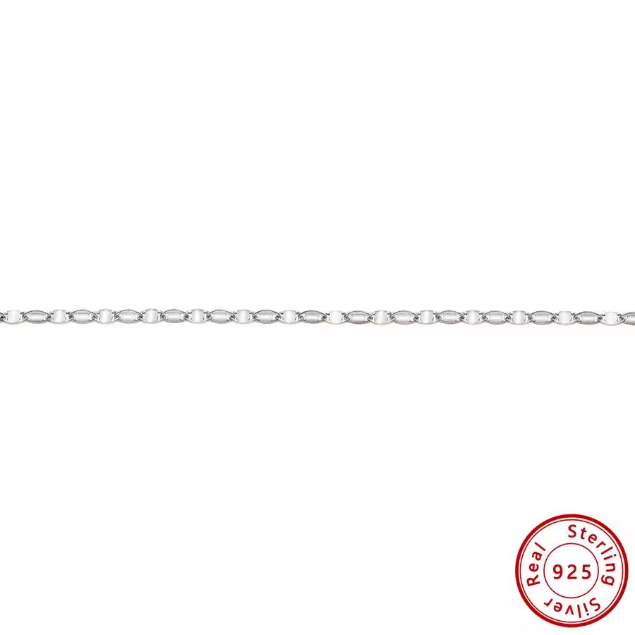 New 925 Silver Mariner Disc Link Chain Bulk 2.2mm Width Permanent Jewelry Chains 2.2mm