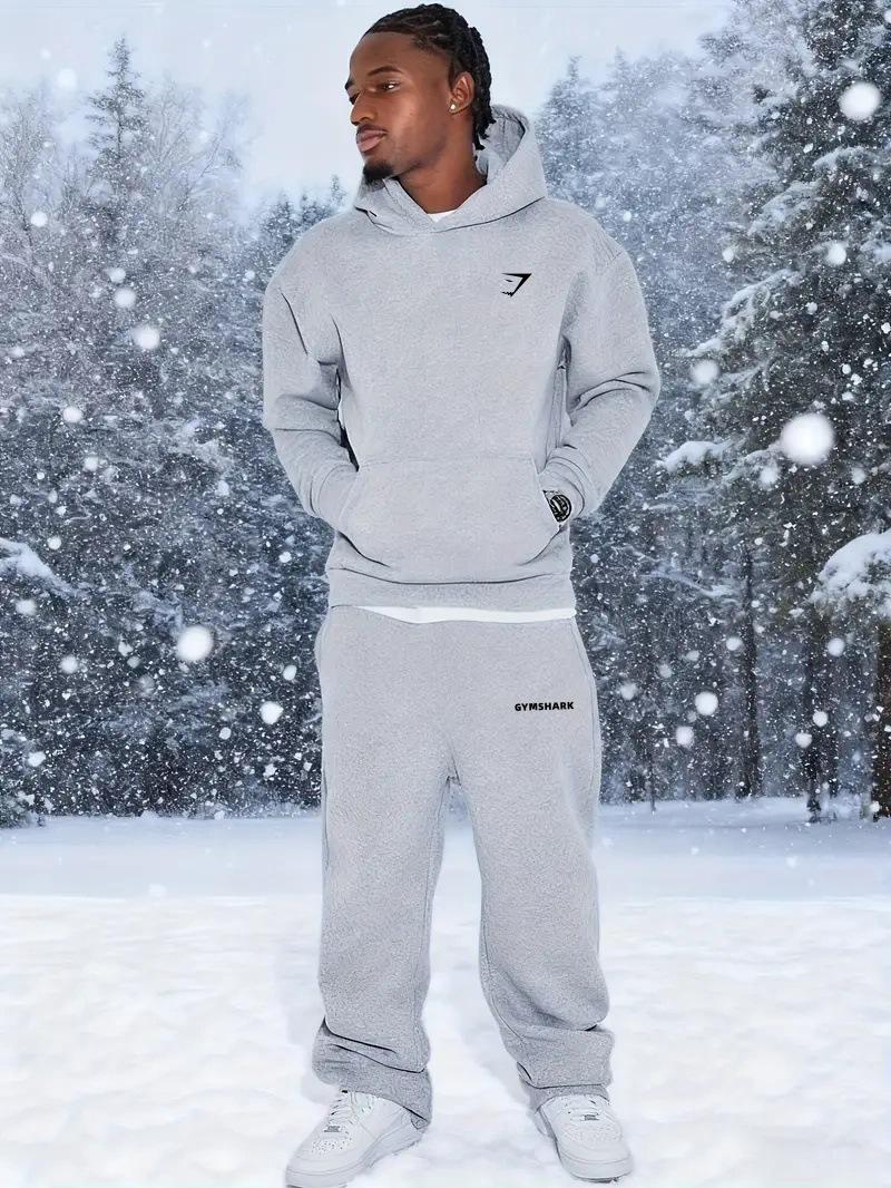 GYMSHARK Vīriešu Siltu Hūteņu Komplekts Rudens/Ziemas: