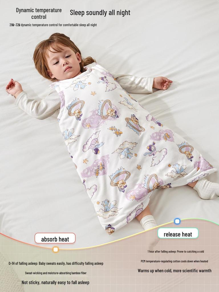 Universal Baby Silk Sleeping Bag & Vest – Anti-Kick, All-Season Comfort for Spring & Autumn