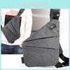 Stylish Dark Gray Crossbody Sling Shoulder Bag For Men And Women With Adjustable Straps
