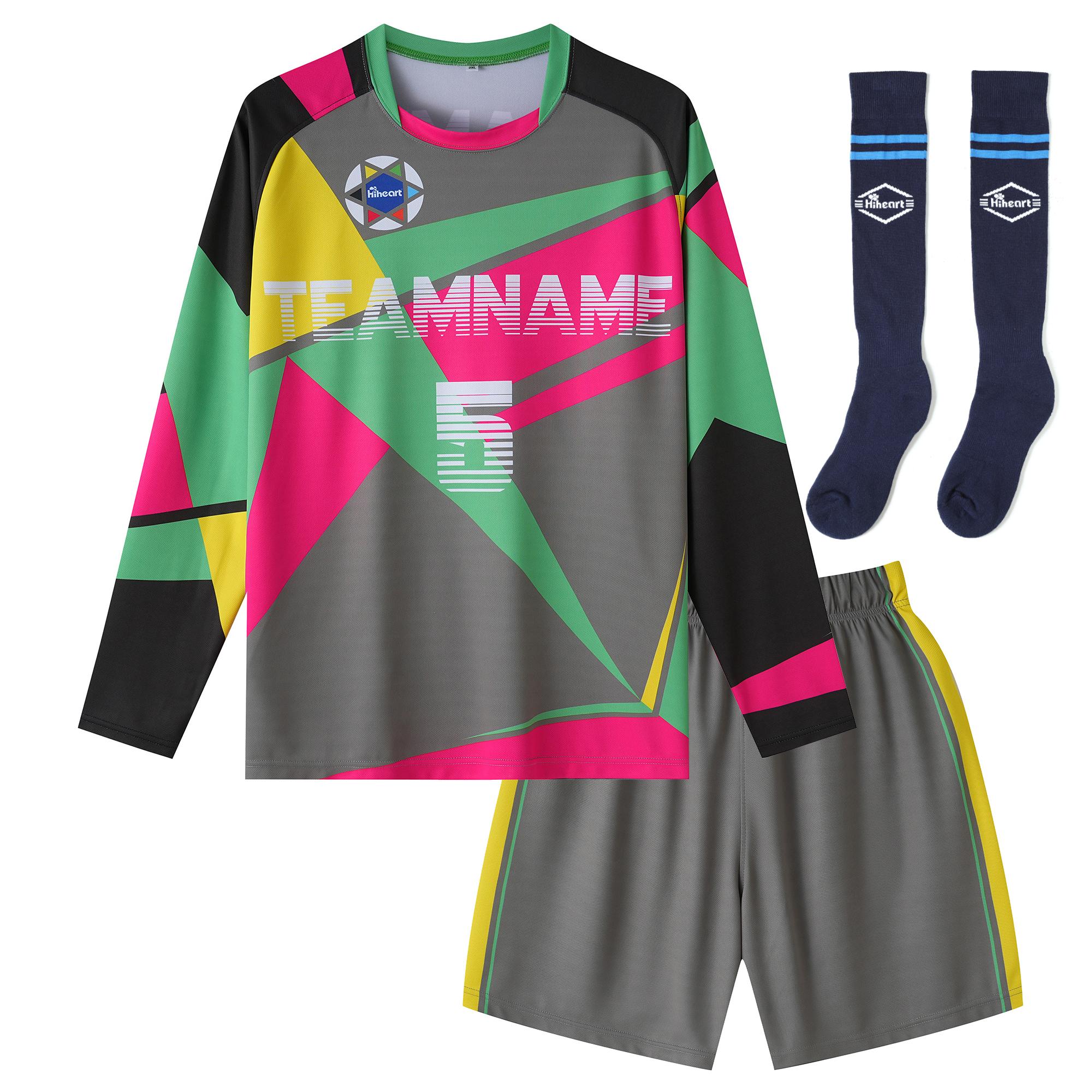 Wholesale Custom Soccer Uniforms Suit Promotional Soccer Shirt Uniform Football Club Men Soccer Jersey Set S