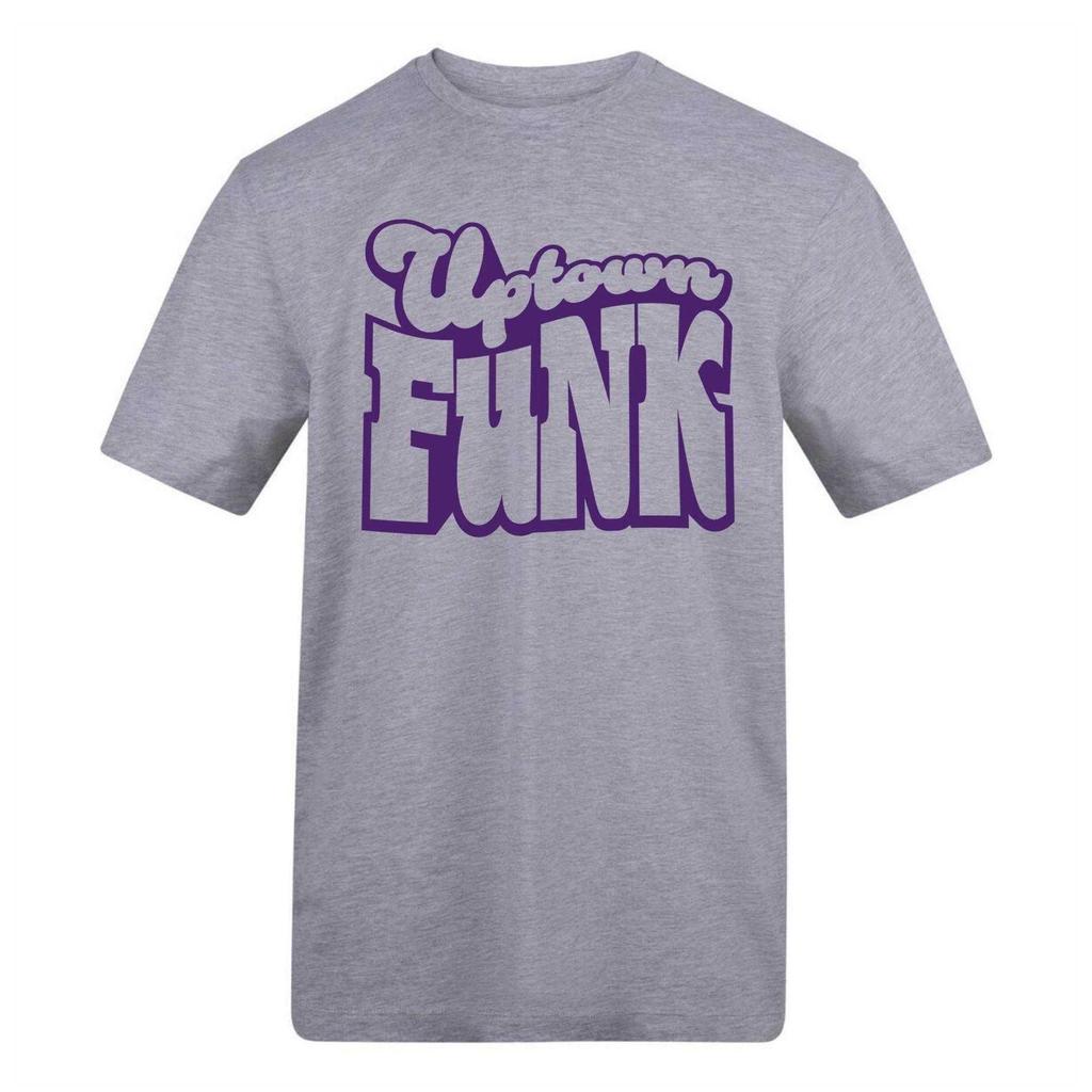 AWD Unisex Adult Uptown Funk Printed Cotton T-Shirt
