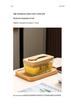 Transparent Glass Butter Dish with Lid & Spreader - Cheese Fresh-Keeping Box for Home Use