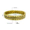 Cross Retro Stainless Steel Men's Gold & Black Waterproof Bracelet