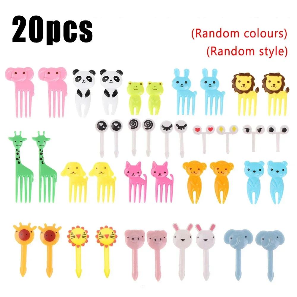 Animal Food Picks Mini Forks for Kids Cute Fruit Fork Bento Box Bento Accessories Food Decoration Fork Food Picks for Kids
