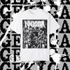 2-Sided Nausea T Shirt Crust Punk Axegrinder Disrupt His Hero Is Gone Totalitar