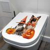 Toilet Sticker Pumpkin Spider Witch Hat Bowknot Removable Self-adhesive Waterproof PVC Bathroom Wall Art