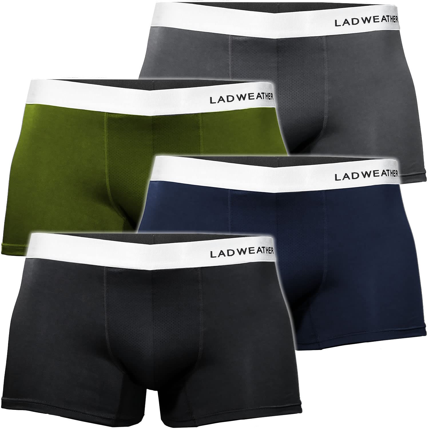 

Мужские трусы-боксеры Radweather, 4 штуки, без пота, без запаха, убивают 99% бактерий, антибактериальные и устойчивые к запаху, популярное мужское нижнее белье