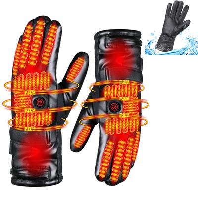 USB Touch Screen Gloves Heating Thermal Gloves Winter Ski Gloves Anti-Slip Electric Hand Warmer for Cycling Driving Hiking