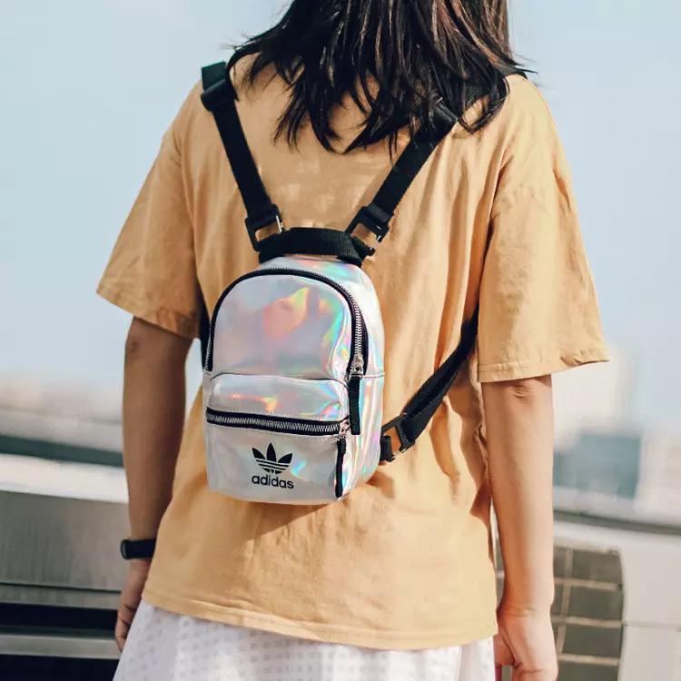 adidas Originals Zaino Studente Logo Grande Laser Poliestere Zaino Unisex Argento FL9633