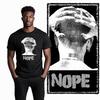 Coolmind U0089 Nope Exclusive Graphic Print Streetwear 100% Cotton Men Tshirt Loose Big Size Unisex Tee Shirts