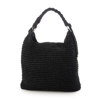 Paracord Handle Crochet Tote Basket Bag