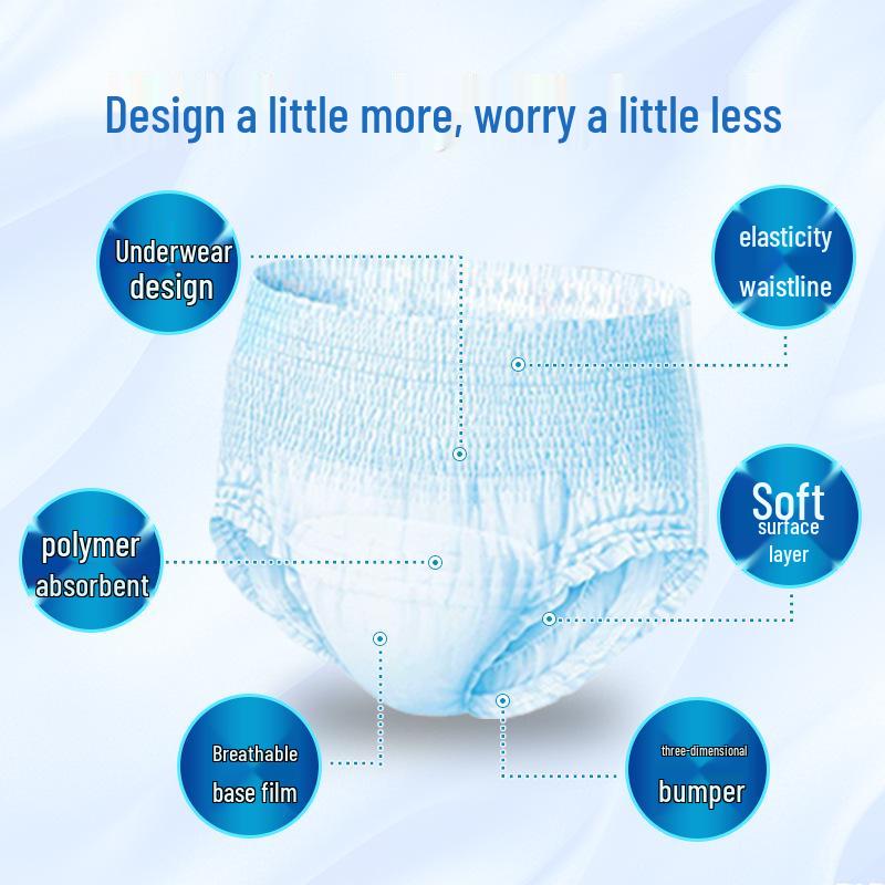Youbang XL Adult Pull-Up Pants for Incontinence - Extra Thick Disposable Diapers for Elderly