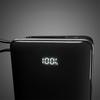 Powerbank 20000mAh USB-A USB-C z wyświetlaczem wbudowanym kablem USB-C 20W - czarny