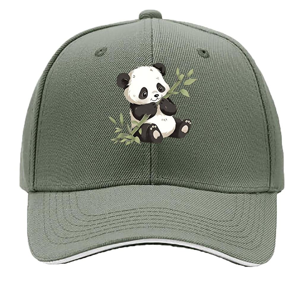 Unisexs Vintage Panda Print Lettering Retro Baseball Cap Lightweight Adjustable Hat Suitable for C Sandwich Baseball Cap