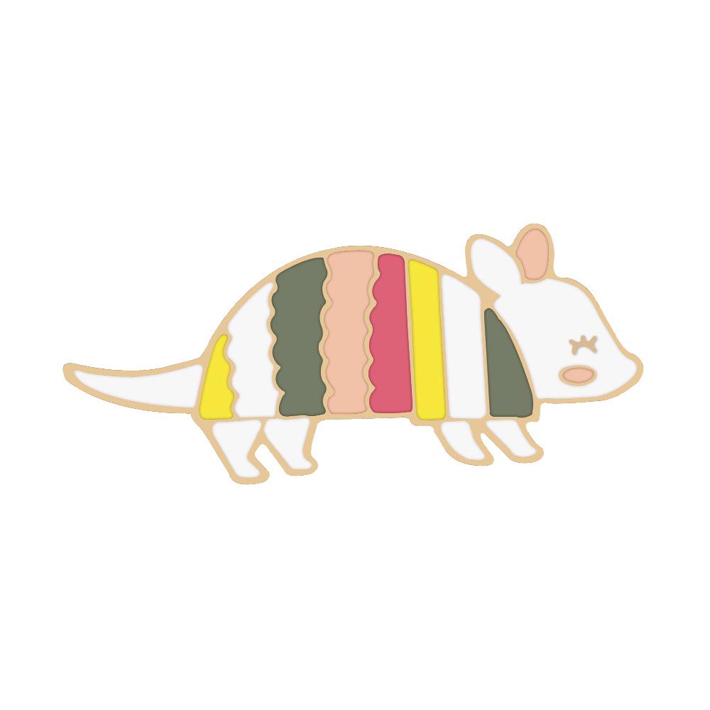 Creative Cartoon Animal Brooch: Cute Fox, Cat, and Monkey-Shaped Accessories