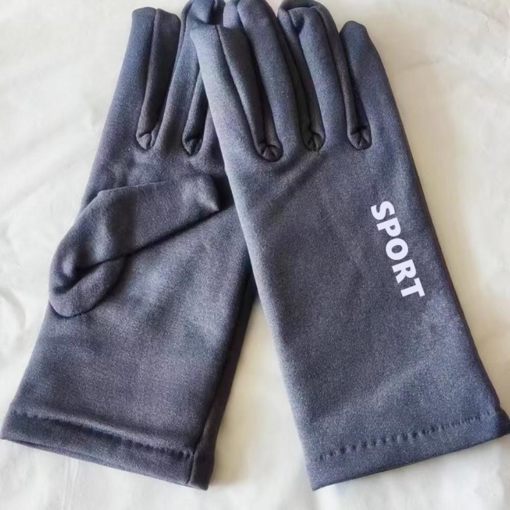 Winter men's sports version fleece gloves, enlarged cycling non-slip mountain climbing work sports gloves, fashion gloves