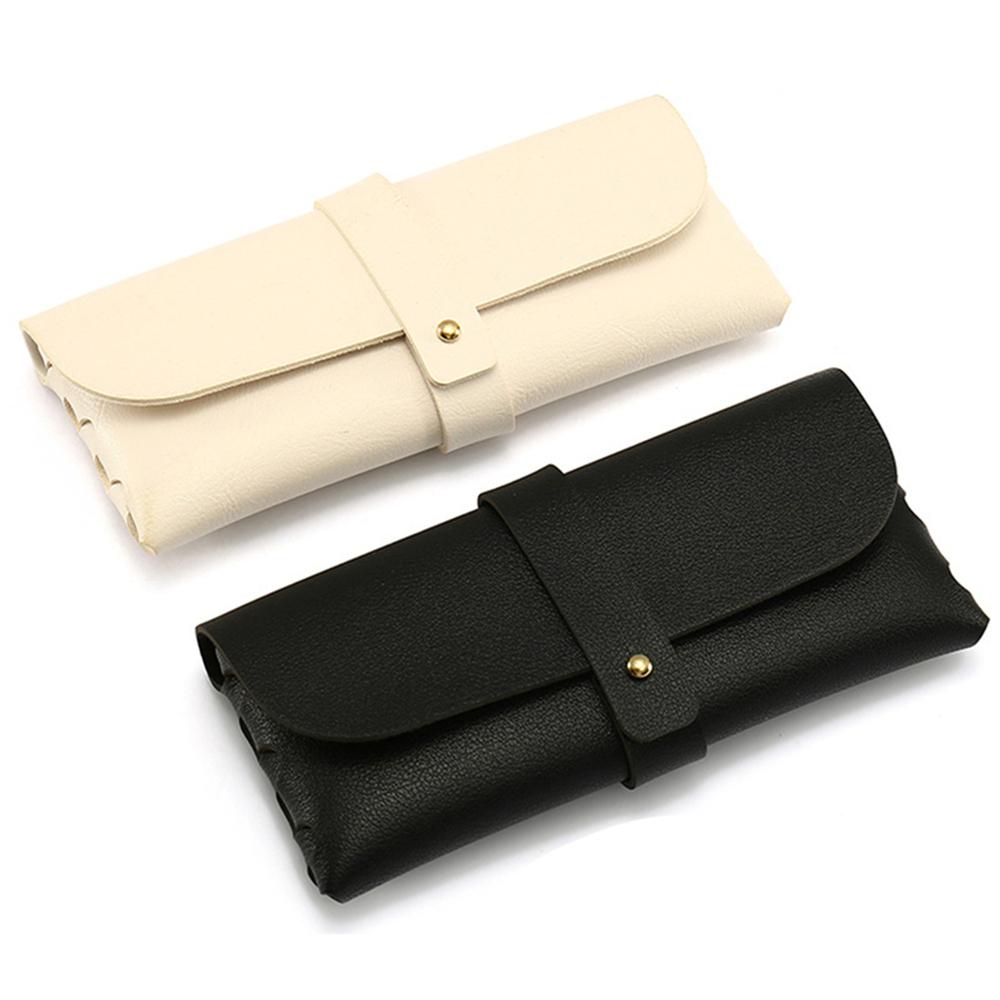 1pc Glasses Case Women Leather Soft Glasses Bag Fashion Portable Sunglasses Box Bag Accessories Eyeglasses Case Sunglasses Box