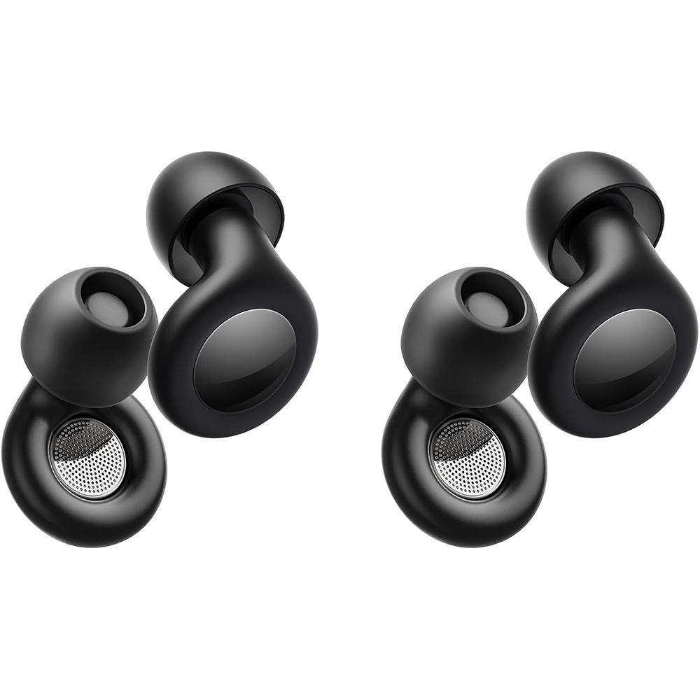 Ear Plugs for Sleeping Noise Cancelling, 25dB Ear Plugs for Noise Reduction with 8 Ear Tips, Reusable Silicone Earplugs Hearing
