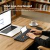 Tri-Mode Dual Bluetooth Keyboard & Mouse Set with Slot Ergonomic Design Silent Keyboard with Scissor-Switch for Laptops Desktops