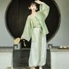 Chinese Song Dynasty Style Round Neck Shirt And Bloomers Hanfu For Women Daily Spring And Summer Suit