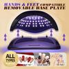 UV/LED Nail Lamp Dryer - 81 LED, Auto Sensor, 4 Timer Settings, Fast Curing for Gel Polish Manicure & Pedicure