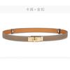 High-End H Belt Women's Double-Sided Head Layer Cowhide All-Match Women's Thin Belt 1.8cm Wide Pant Belt