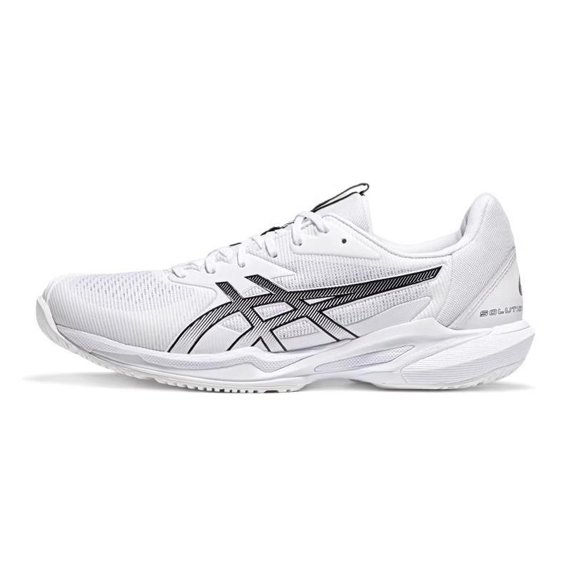 New Asics Solution Speed FF 3 Slip Resistant Low Top Tennis Shoes Men White Black 1041A438-101