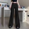 American Style Flare Suit Pants for Women In Spring Design Mid-waist Wide-leg Pants Drooping Versatile Casual Floor Pants