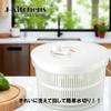 Vegetable Drainer Jumbo Made in with Original Tag J-kitchens Spinner, White, Size, Japan,