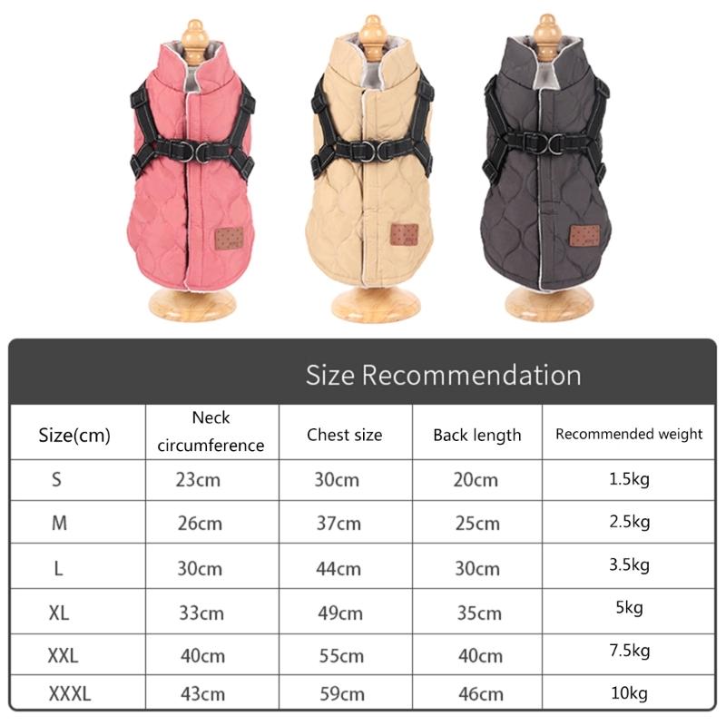 Dog Jackets Winter Warm Dog Clothes for Small Dog Stand Collar Pet Clothing Kitten Cat Windproof Jackets Hoodie Coat