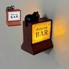 Kaffee-Lampe Kühlschrankmagnet 3D Vintage Kaffee-Bar-Shop-Licht Kühlschrankmagnet Schrank Spind Whiteboard Dekoration Kaffee-Liebhaber Geschenk