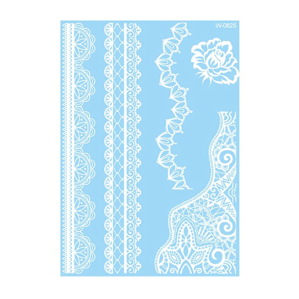 Falsches Henna Temporäres Tattoo Wasserübertragungs-Abziehbilder Körperkunst-Aufkleber Finger Hand Beine Arm