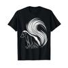 Stinktier Mit Tiermuster T Shirt Vintage Graphic Comfortable Top For Everyday Wear Stretched Casual Designer Clothes
