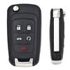 5 Button Folding Flip Remote Key for Chevrolet Camaro Cruze Equinox Impala Spark Sonic Volt 315Mhz/433Mhz ID46 Chip Uncut Blade