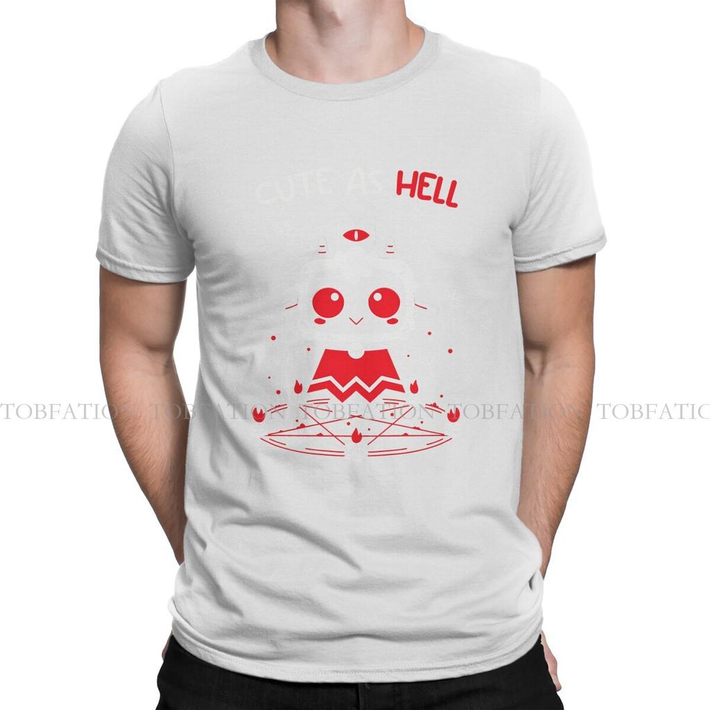 Cute As Hell Cult Of The Lamb Goat Game Unisex T Shirt Cotton Punk Crewneck Tee Shirt Harajuku Short Sleeve