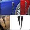 2pcs Carbon Fiber Car Side Fender Vent Air Wing Cover Body Trim Accessories
