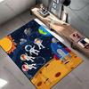 Children Exploring Space and Planets Carpet Yoga Living Room Room Decor Children's Crawling Mat Doormat Area Rug Games Mat