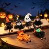 Halloween Character Hanging Ornament Set of 6 Soft Fabric Bell Figures Decoration for Entry Table Shelf Display, Indoor Gatherings and Home Room