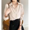 Women Shirts  Casual Chiffon Shirt Office Lady Fashion Female Long Sleeve Loose Solid Blouse Tops