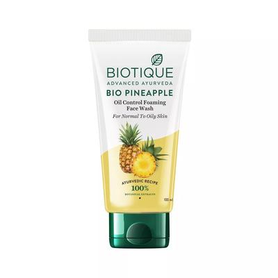 Washing Gel with Pineapple: for Normal and Oily Skin (100 Ml), Bio Pineapple Oil Control Foaming Face Wash,
