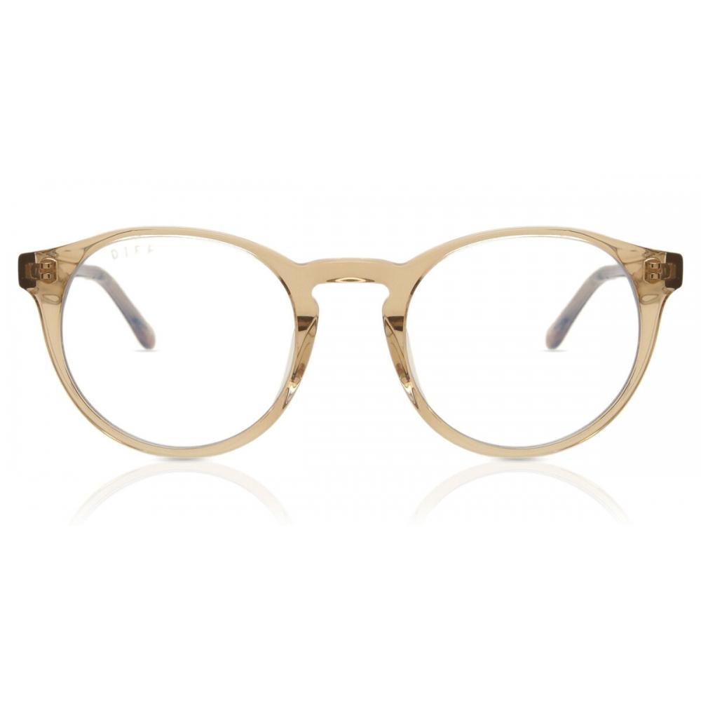 Diff Sawyer Vintage Crystal+blue Light Technology Clear Lens Unisex Eyeglasses